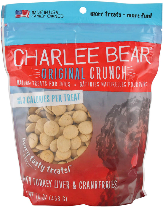 Charlee Bear Dog Treats, 16 oz - Turkey/Liver/Cranber  