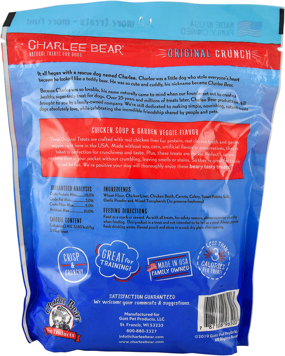 Charlee Bear Dog Treats, 16 oz - Chicken Soup/Veggies  