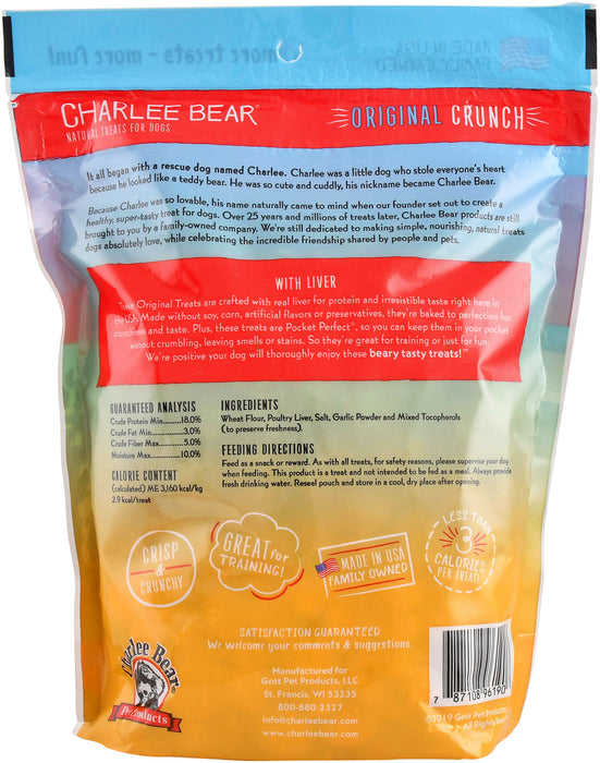 Charlee Bear Dog Treats, 16 oz - Liver  