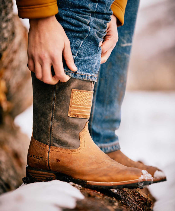 Ariat Men's Hybrid Patriot Country Western Boot - 9D  