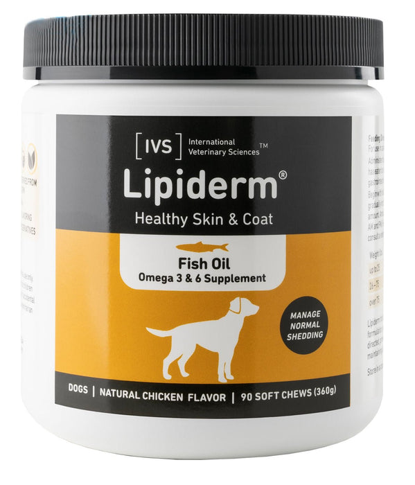 90 ct Lipiderm Healthy Skin & Coat Soft Chews - Jeffers - Animal Health & Wellness > Skin & Coat Care