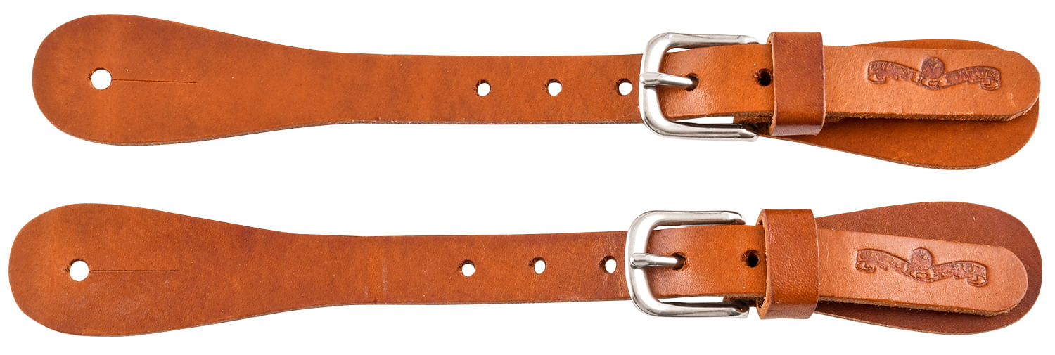 Circle Y Plain Spur Straps, Men's - Regular Oil  