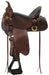 High Horse Custom Big Springs Trail Saddle, Wide, Walnut - 17 in  