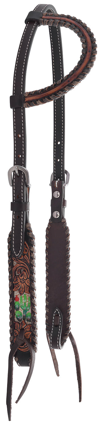 Circle Y Cactus Country One Ear Headstall -   