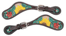 Circle Y Rising Sunflower Ladies Spur Straps -   