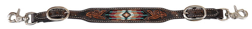 Circle Y Beaded Southwest Wither Strap -   