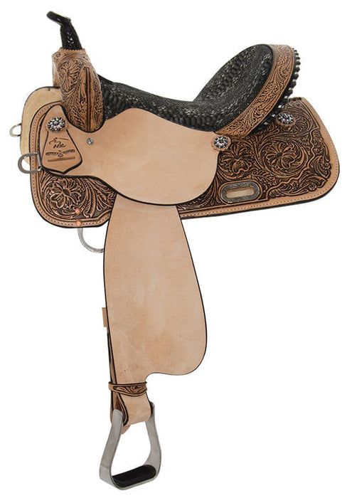 High Horse Jewel Barrel Saddle, Wide Tree - 17 in Seat  