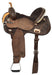 Kenda Lenseigne Black Powder Mounted Shooter Saddle, Regular, Chocolate - 15 in Seat  