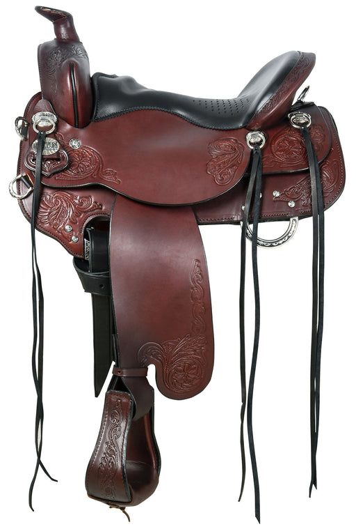 Tucker Custom Horizon North Star Saddle, Wide, Brown - 15.5 in Seat  