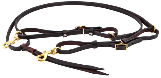 Tucker Leather Adjustable Trail Rein -   