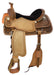 Circle Y Custom Briscoe Roping Saddle, Wide, Antique - 15.5 in Seat  