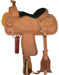 Circle Y Guthrie Select Roping Saddle, Regular, Roughout - 14 in Seat  