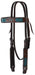 Circle Y Distressed Gator Browband Headstall -   