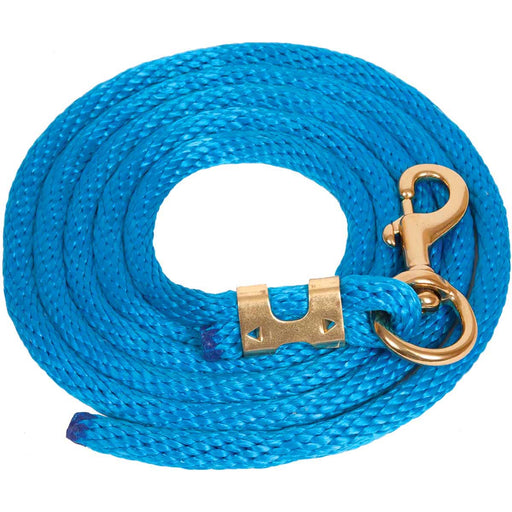 9'L Solid Color Poly Lead Rope (with Bolt Snap) from Mustang Mfg. - Jeffers - Horse Supplies > Horse Tack > Horse Halters