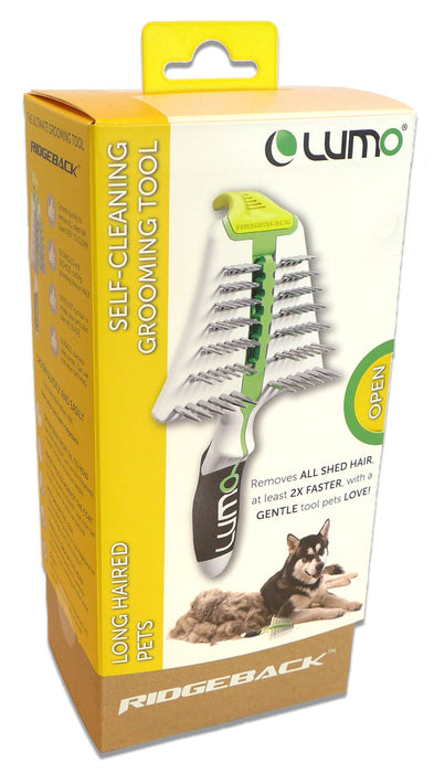 Lumo Ridgeback Long Hair Self-Cleaning Shedding Comb -   