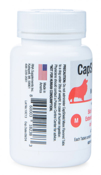 CapShield Maxx Flavored Tabs for Dogs - Med Dogs, 26-45 lbs, 6 ct Single Pack 