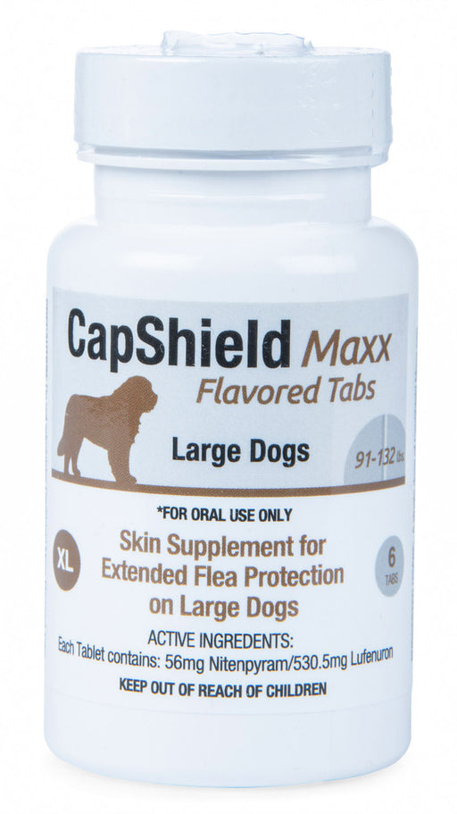 CapShield Maxx Flavored Tabs for Dogs - X-Large Dogs, 91-132 lbs, 6 ct Single Pack 