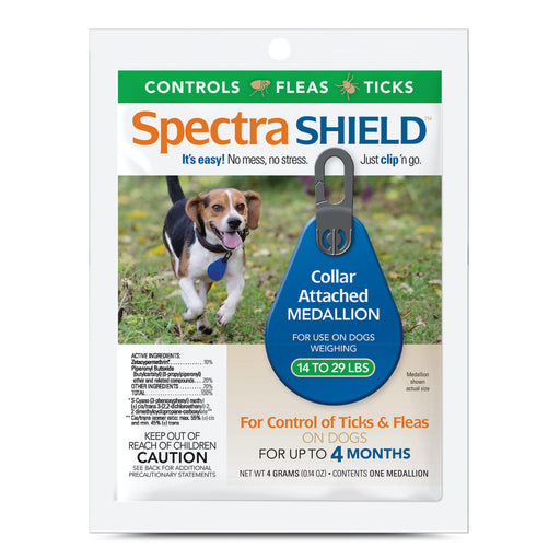 Spectra Shield Collar Medallion for Dogs - Spectra Shield for Small Dog 14-29 lb  