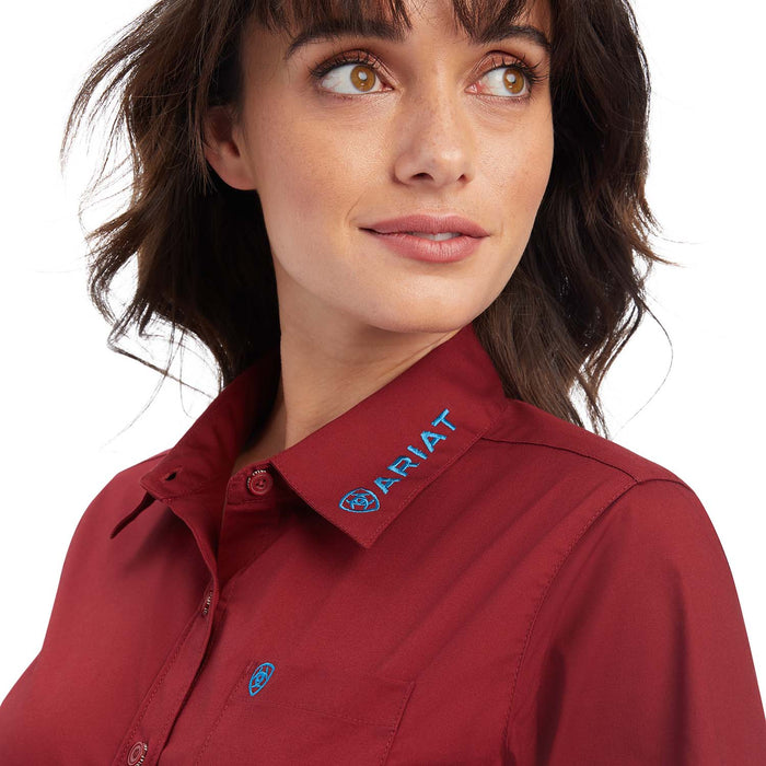 Ariat Team Kirby Stretch Shirt, Rouge Red - XXLarge  