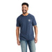 Ariat Lucky Horseshoe T-Shirt, Unisex, Navy Heather - XXLarge  