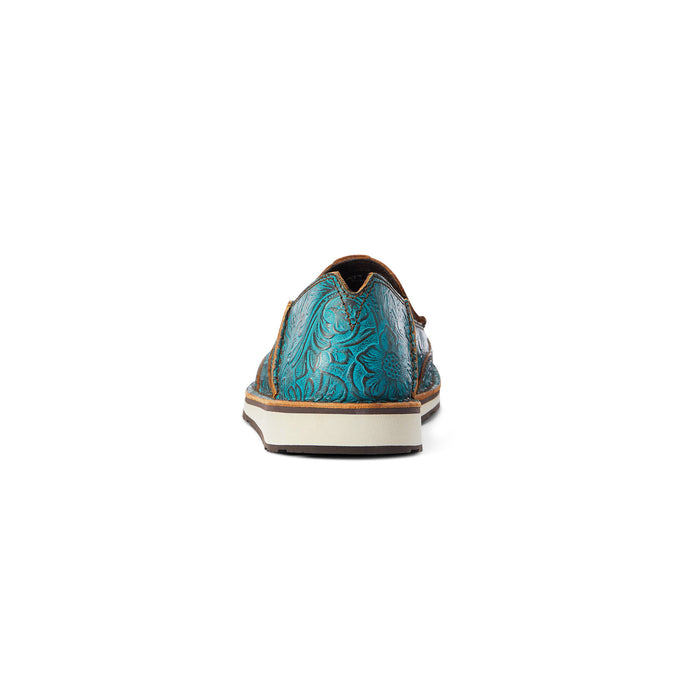 Ariat Womens Cruiser, Brushed Turquoise Floral Embossed - 11 B (Extra Narrow)  