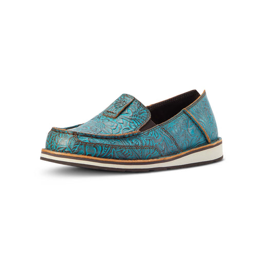 Ariat Womens Cruiser, Brushed Turquoise Floral Embossed - 11 B (Extra Narrow)  