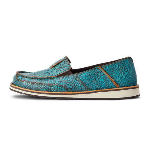 Ariat Womens Cruiser, Brushed Turquoise Floral Embossed - 11 B (Extra Narrow)  