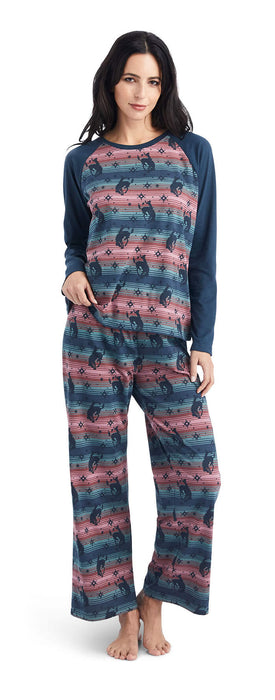 Ariat Women's Pajama Set, Bucking Serape - XXLarge  