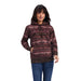 Ariat Womens R.E.A.L. Old West Serape Sweatshirt Hoodie, Mulberry - XXLarge  