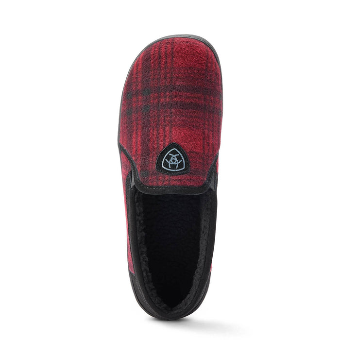 Ariat Men's Lincoln Slipper in Collectible Tin, Red Plaid - M13  