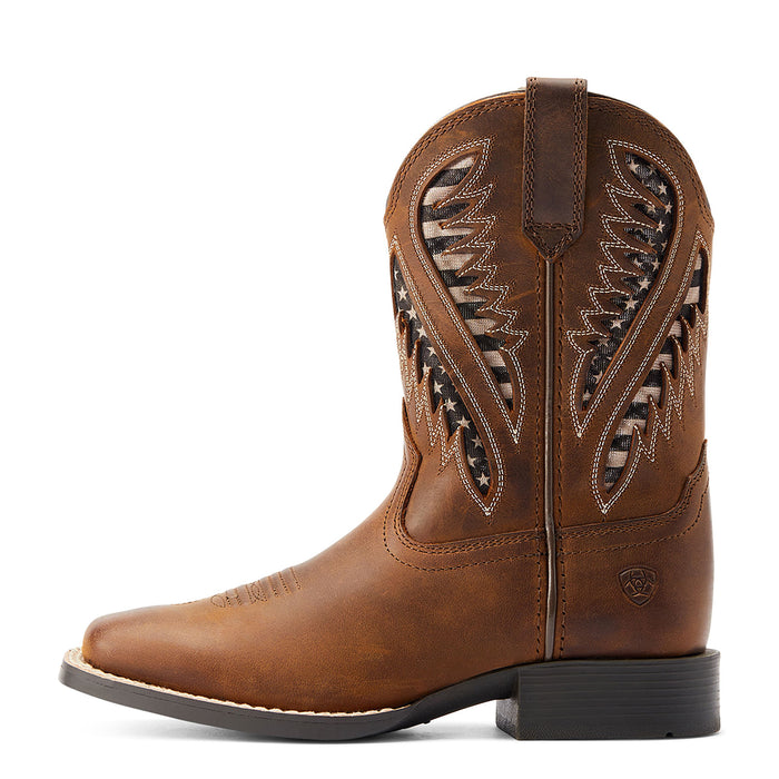 Ariat Youth Quickdraw VentTek Western Boot - 3 3 