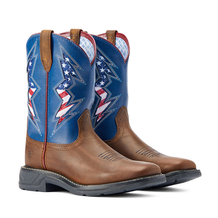 Ariat Youth WorkHog XT VentTEK Bolt Western Boot - 6 6 