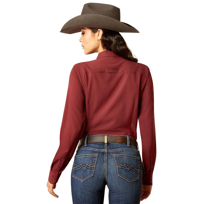 Ariat Womens Kirby Pro Shirt Color Tawny Port
