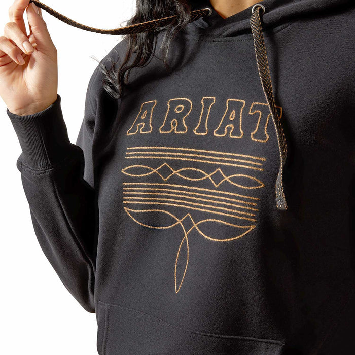 Ariat Womens Berber Snap Front Sweatshirt Color black