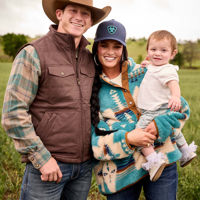 Ariat Womens Berber Snap Front Sweatshirt Color Multi