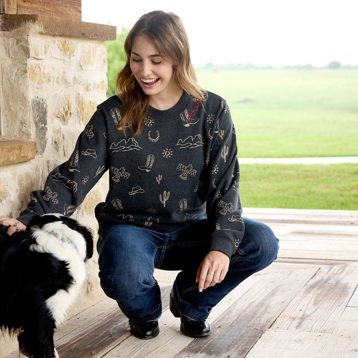 Ariat Womens Essential Crew Sweatshirt Color Black