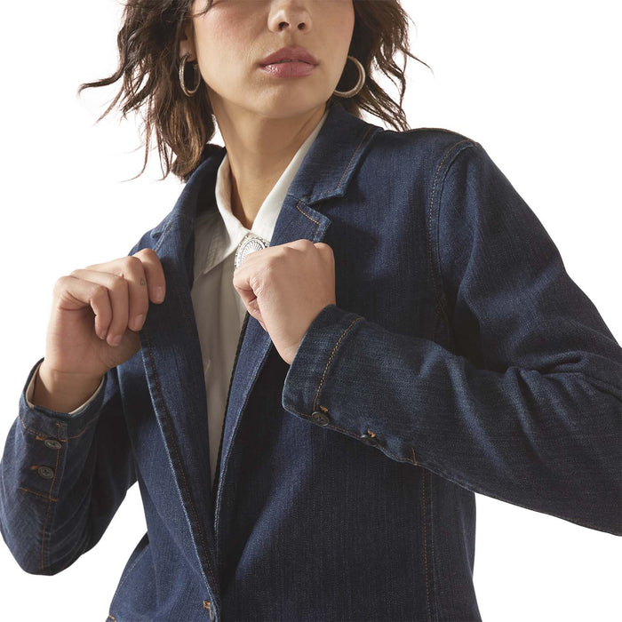 Ariat Womens Tourist Womens Blazer Color Dark Denim