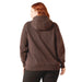 Ariat Womens Stitched Horseshoe Full Zip Hoodie Color Brown