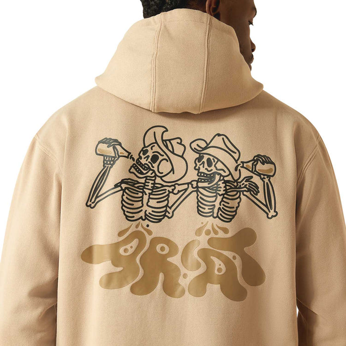 Ariat Drinking Buddies Hoodie Color Beige
