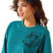 Ariat Womens Essential Sendero West is Best Sweatshirt Color Teal