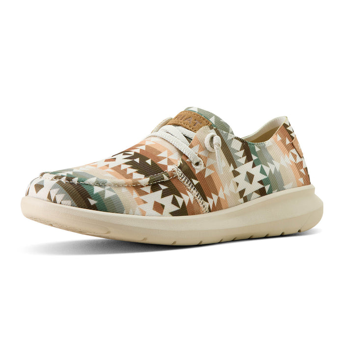 Ariat Womens Hilo Shoe, Natural Southwest Print, 6 Color Multi