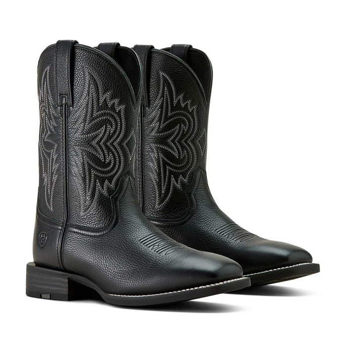 Ariat Mens Western Big Rig Wide Square Toe Cowboy Boot Color Black