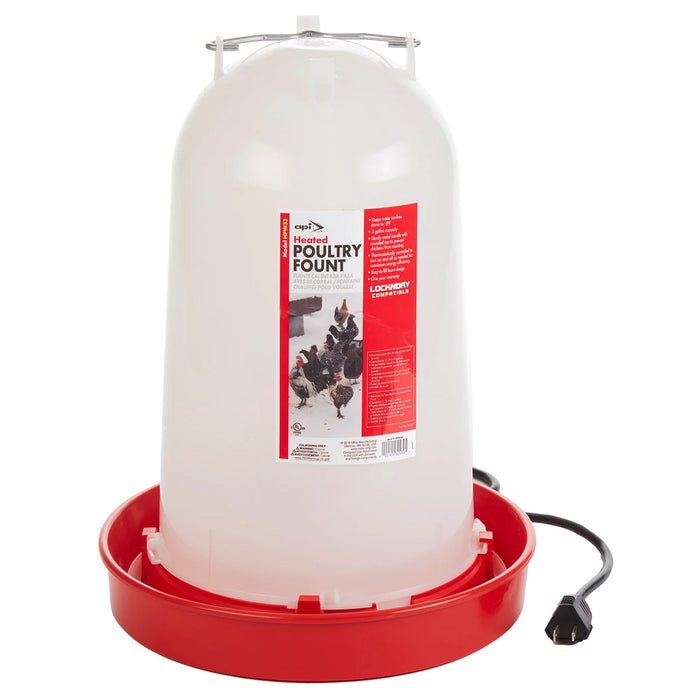 Allied Precision Heated Chicken Waterer, 3.3 gal