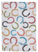 Colorful Horseshoes Kitchen Towel, 100% Cotton -   