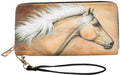 Lila Palomino Clutch Wallet with Wristlet -   