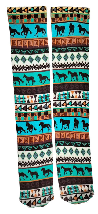 Tribal Horses Socks - Multi  