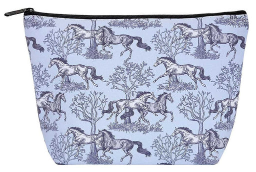 Lila Blue Toile Cosmetic Pouch - Large  