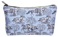 Lila Blue Toile Cosmetic Pouch - Medium  