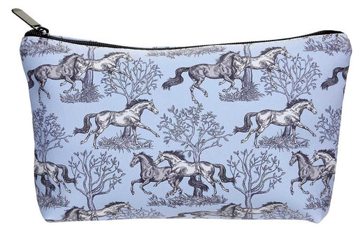 Lila Blue Toile Cosmetic Pouch - Medium  