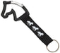 Horse Head Carabiner Keychain - Black  